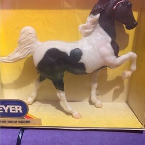Breyer Pinto American Saddlebred Black and White Model